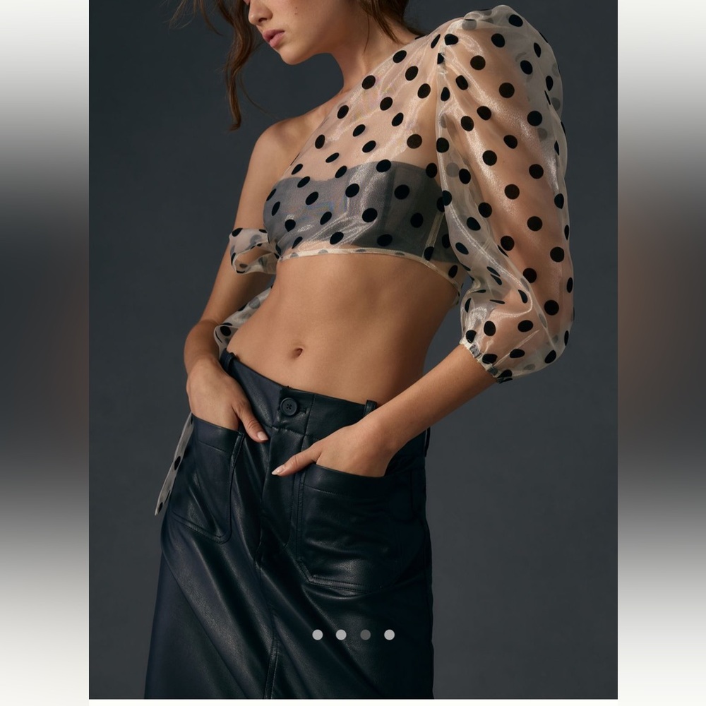 Anthropologie The Colette Faux Leather Maxi Skirt by Maeve NWT! - Picture 2 of 13